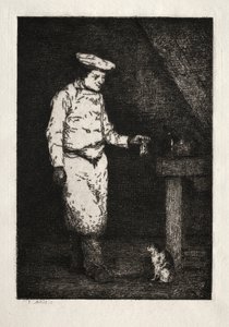 El almuerzo del gato de Auguste Theodule Ribot