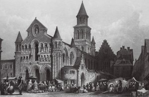 Iglesia de Notre Dame, Poitiers (grabado)