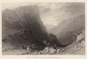 Honister Crag, Cumberland de Thomas (after) Allom