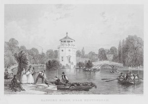Radford Folly, cerca de Nottingham (grabado) de Thomas (after) Allom