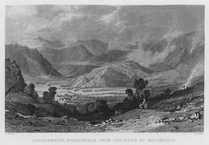 Rossthwaite, Borrowdale, desde el camino a Watenlath