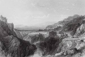 Thiers, Puy-de-Dome (grabado) de Thomas (after) Allom