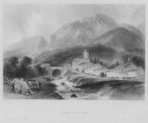 Voiron, en el Isère (grabado)