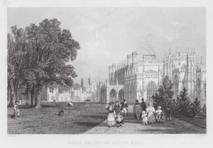 Frente Oeste de Eaton Hall de Thomas (after) Allom