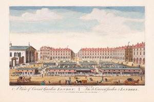 Una vista de Covent Garden, Londres de Thomas (after) Bowles
