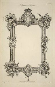 Diseño para un marco de imagen, pub. 1761 (grabado)