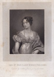 Lady Emily Feilding, cuarta hija de William Feilding, Vizconde Feilding, y su esposa Anne