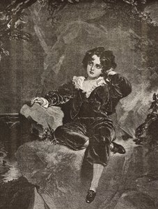 Retrato del Maestro Lambton de niño, Charles William Lambton, el Niño Rojo de Thomas (after) Lawrence