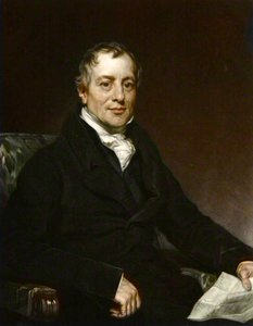 Retrato de David Ricardo - grabado después de Thomas Phillips - David Ricardo (1772-1823), economista británico