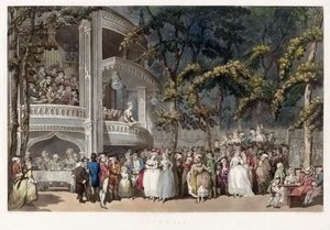 Vauxhall Gardens, Londres en el siglo XVIII de Thomas (after) Rowlandson