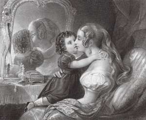 No llores, mamá (grabado) de Thomas A. Woolnoth