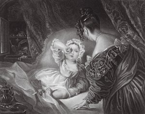 Still Sleepy (grabado) de Thomas A. Woolnoth