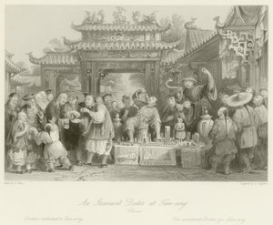 Un médico itinerante en Tien-sing de Thomas Allom
