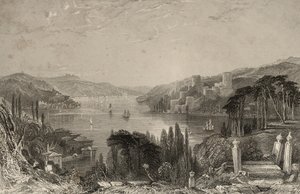 Boumeli Hissar, o el Castillo de Europa de Thomas Allom