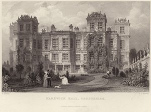 Hardwick Hall en Derbyshire de Thomas Allom