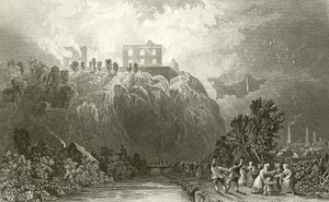 Castillo de Nottingham de Thomas Allom