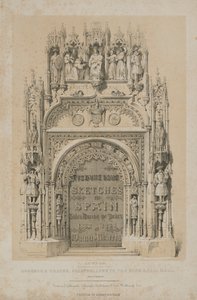 Bocetos Pintorescos en España: Página del Título, 1837 de Thomas Allom