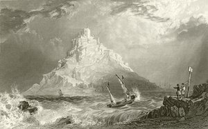 Monte de San Miguel, Cornualles de Thomas Allom