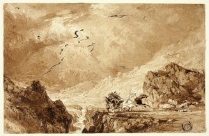 La diligencia en los Alpes de Thomas Allom