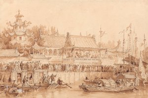 El teatro de Tien-Sin de Thomas Allom