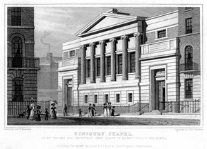 Capilla de Finsbury, Islington, Londres, 1827 de Thomas Barber