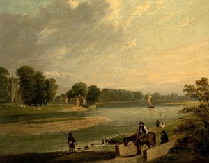El Trent en Wilford, 1840 de Thomas Barber