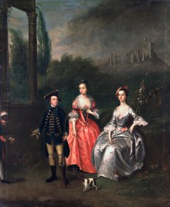 Retrato del Capitán Fenwick, su Esposa Isabella Orde y su Hermana Ann, c.1746