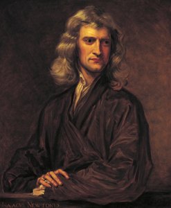 Retrato de Isaac Newton, después del original de Sir Godfrey Kneller de 1689 de Thomas Barlow