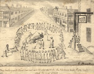Pelea de osos, Manchester, 1819