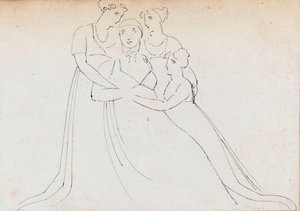 Las sobrinas de Nelson - Miss Bolton y Charlotte Nelson, después Lady Hood de Thomas Baxter