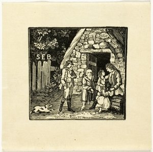 Ilustración de libro de Thomas Bewick