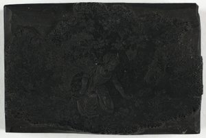 Bloque de madera para mujer recogiendo flores de Thomas Bewick