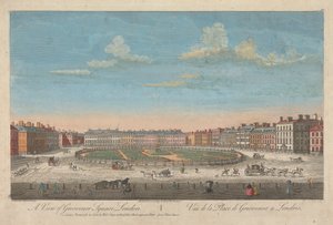 Vista de Grosvenor Square, Londres de Thomas Bowles