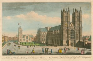Vista sur de la Abadía de Westminster y la Iglesia de St Margaret, Londres de Thomas Bowles