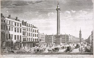 Fish Street Hill, Londres, c1750 de Thomas Bowles