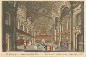 El interior de la iglesia de San Martín en los Campos de Thomas Bowles