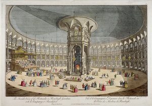 La Rotonda en los jardines de Ranelagh, Chelsea, Londres, c1750