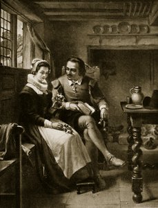 El cortejo de Shakespeare, ilustración de 