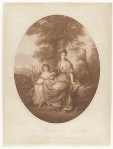 Retrato de Lady Rebecca Northwick y su hija Anne Rushout Lady Rushout & Daughter (título sobre el objeto)
