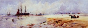 Pescadores en las arenas de Katwyk de Thomas Bush Hardy