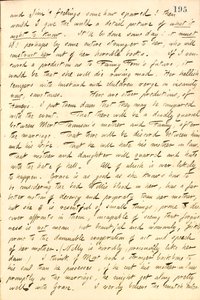 Describe una charla con Jesse Haney sobre Fanny Fern y sus hijas. Transcripción de Thomas Butler Gunn