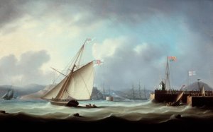 La llegada de Jorge IV al puerto de Leith de Thomas Buttersworth