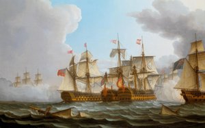 La batalla del Cabo de San Vicente de Thomas Buttersworth