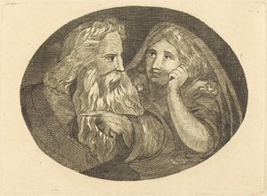 Lear y Cordelia de Thomas Butts, Jr. after William Blake