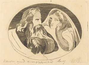 Lear y Cordelia de Thomas Butts, Jr. after William Blake