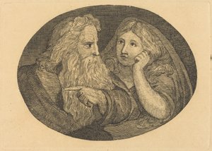 Lear y Cordelia de Thomas Butts, Jr. after William Blake