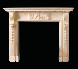 Chimenea de estatuaria de Jorge II, c.1755