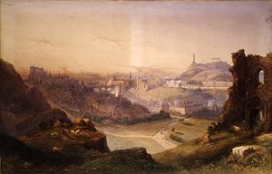 Edimburgo desde Salisbury Crags de Thomas Charles Leeson Rowbotham