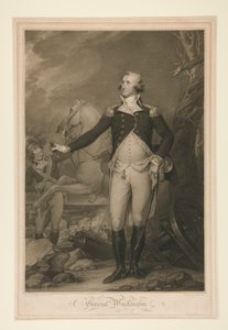 George Washington en la batalla de Trenton (1792) de Thomas Cheesman