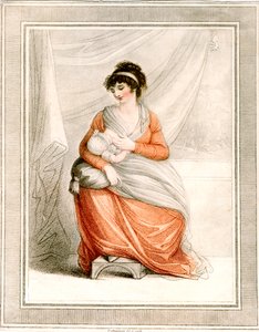 Mujer amamantando, c.1780-1820 de Thomas Cheesman